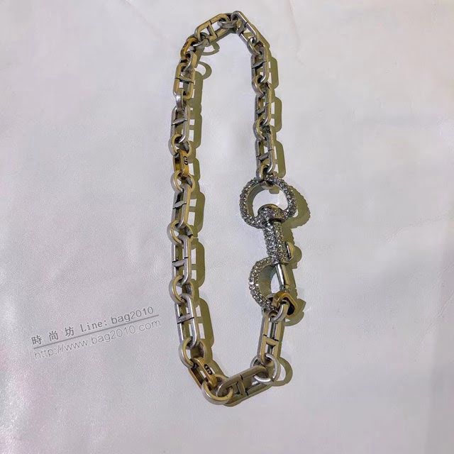 Dior飾品 迪奧經典熱銷款D家鏈條鑰匙項鏈 中古風系列  zgd1082